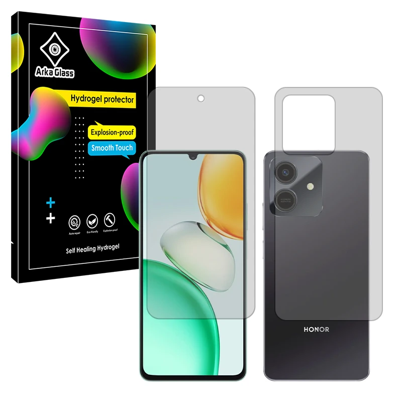 محافظ صفحه نمایش مات آرکا گلس مدل Tough مناسب برای گوشی موبایل آنر Play10 به همراه محافظ پشت گوشی