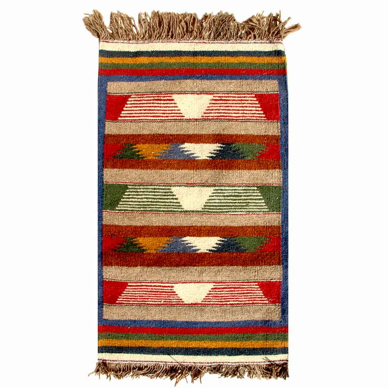 گلیم دستبافت یک متری مدل قشقایی کد GH00037