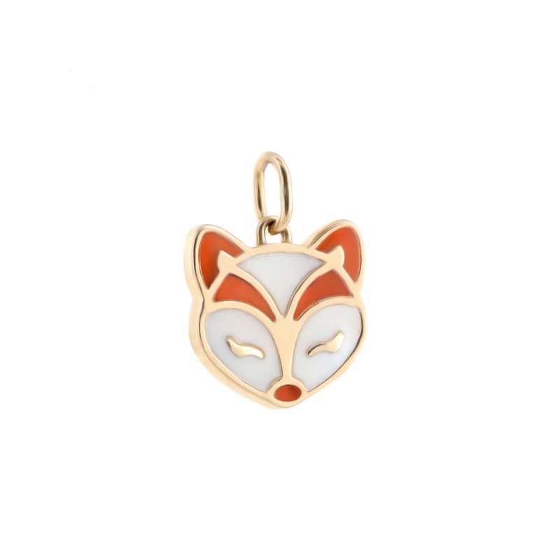 آویز گردنبند طلا 18 عیار دخترانه بان گالری مدل فاکسی روباهه