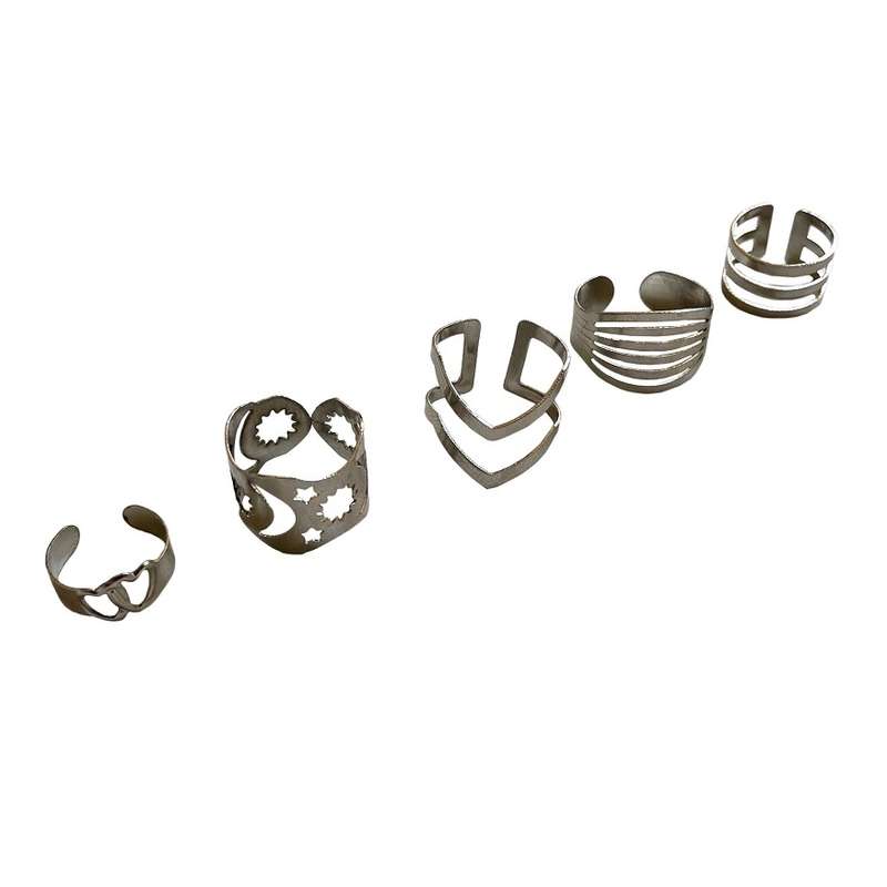 انگشتر زنانه کد RKH_631 مجموعه 5 عددی انگشتر زنانه کد RKH_631 مجموعه 5 عددی