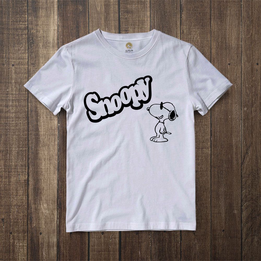 تی شرت آستین کوتاه زنانه هومرو مدل TW294 طرح اسنوپی -  - 6