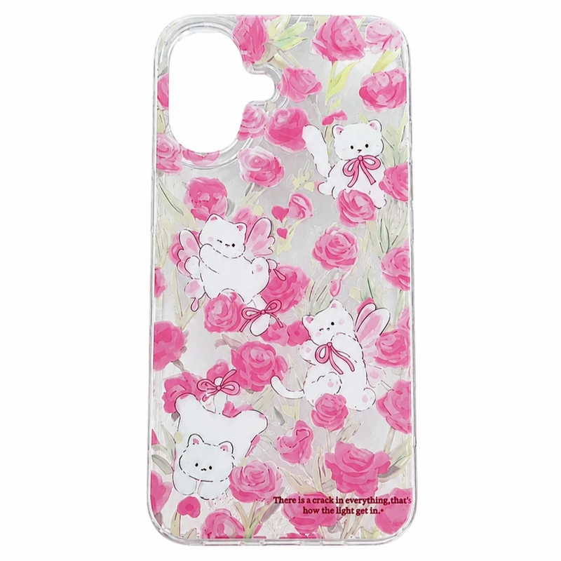 قاب موبایل مدل cute cat مناسب  برای گوشی موبایل اپل  iPhone 16