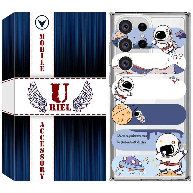 کاور یوریل مدل Clear کد 30 طرح کهکشان مناسب برای گوشی موبایل سامسونگ Galaxy S23 Ultra