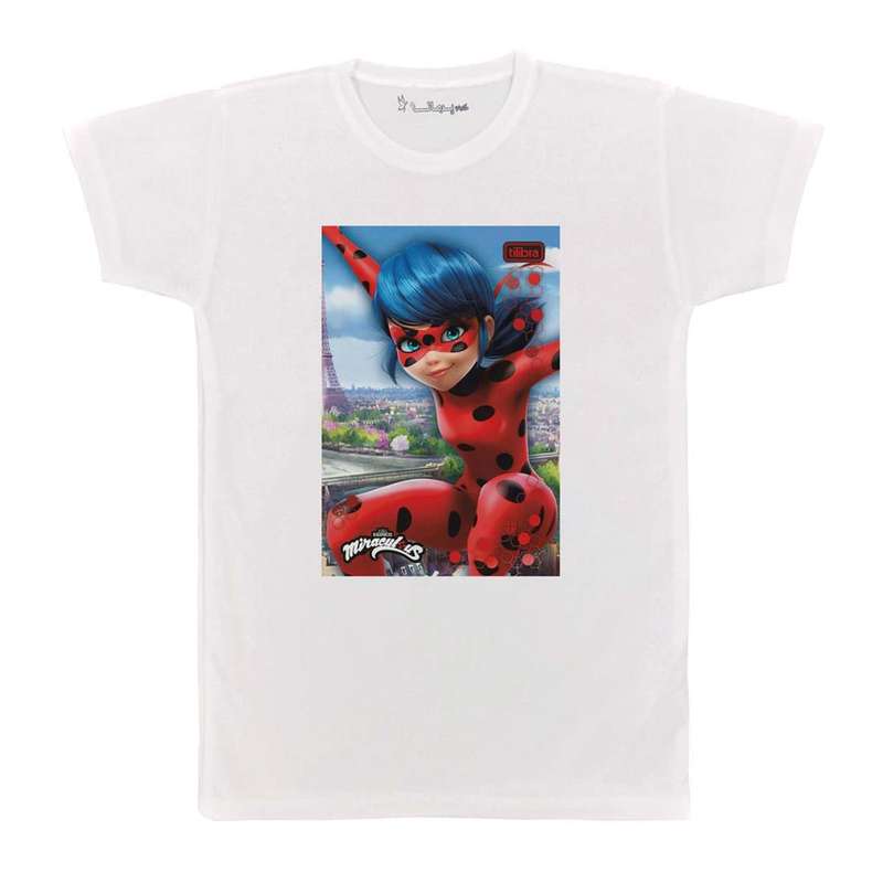 تی شرت بچگانه پرمانه طرح دختر کفشدوزکی کد pmt.5218