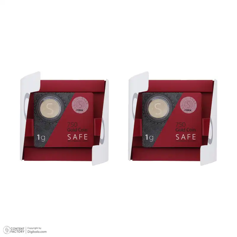 شمش طلای 18 عیار طلای سیف مدل H2 بسته 2 عددی