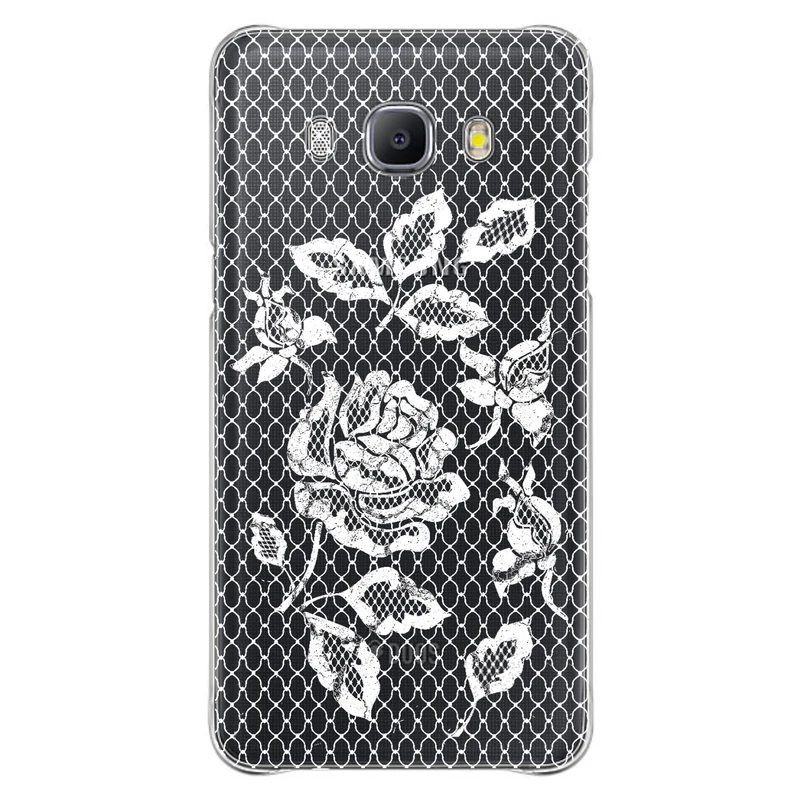 کاور مگافون طرح گل مدل C43-W مناسب برای گوشی موبایل سامسونگ Galaxy J5 2016 / J510