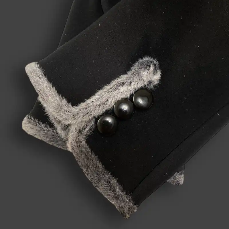 دستکش زنانه مدل لبه خز 01