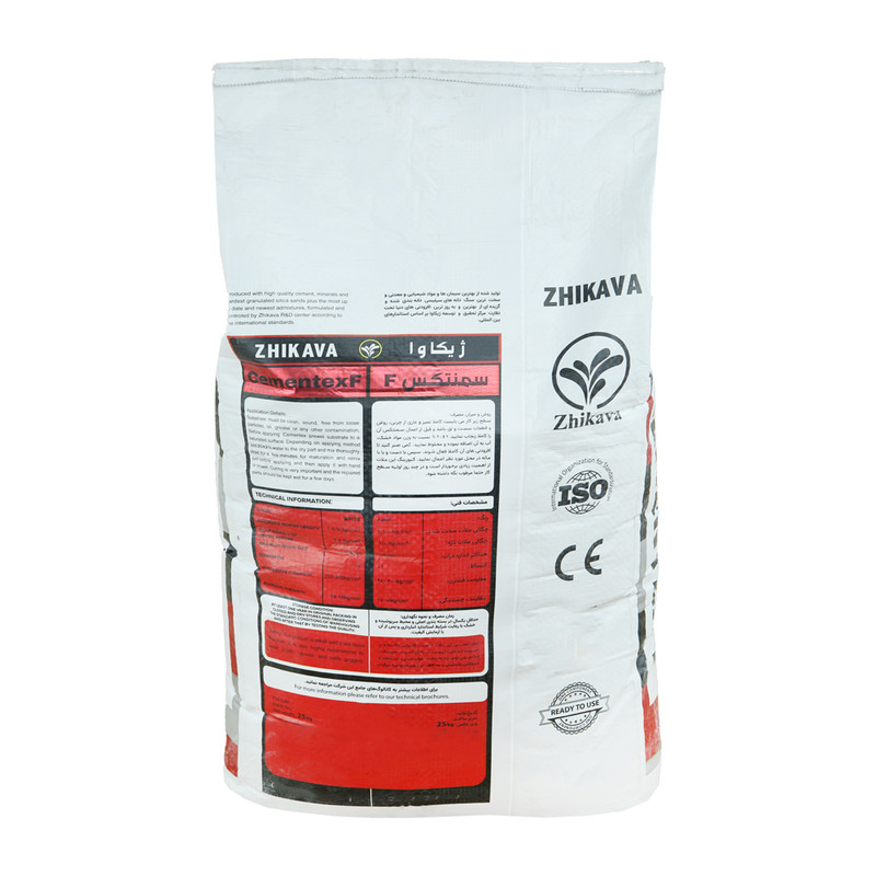 ملات تعمیراتی سفید ژیکاوا مدل F وزن 25 کیلوگرم