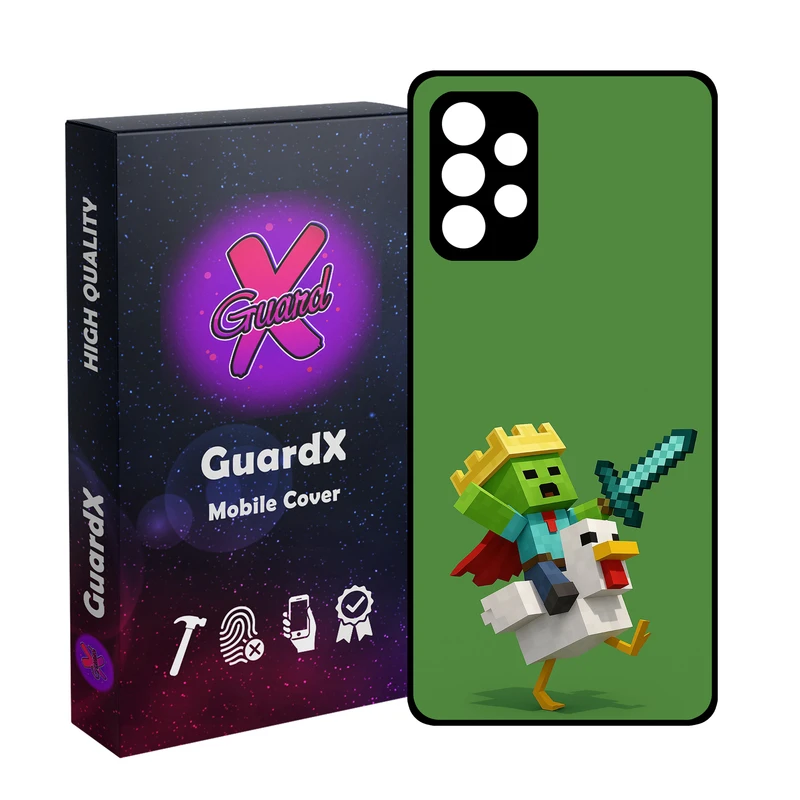 کاور گارد ایکس طرح Minecraft مدل 10881 مناسب برای گوشی موبایل سامسونگ Galaxy A32 4G