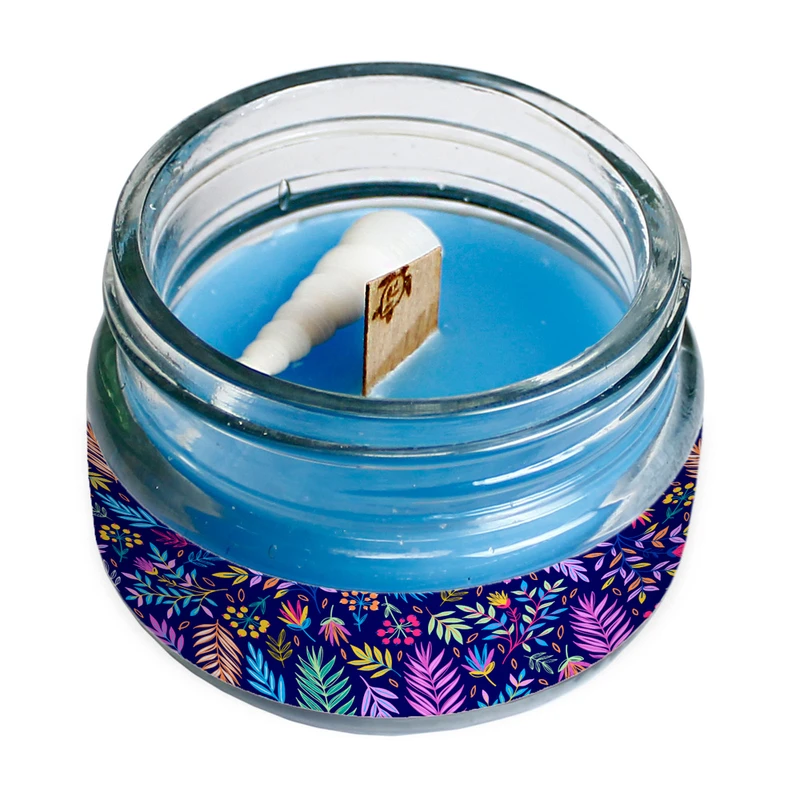 شمع لیوانی طرح گل مدل C0020