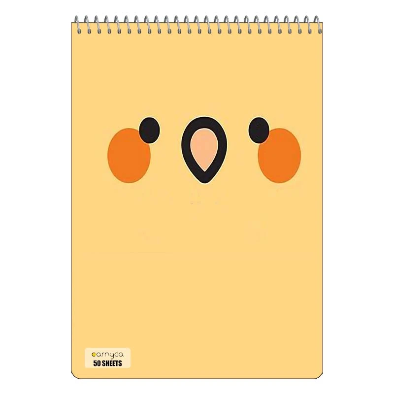 دفتر نقاشی 50 برگ سیمی کارنیکا طرح طوطی Parrot کد 81025