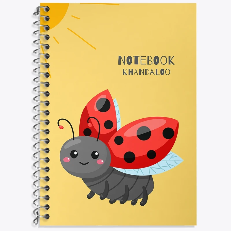 دفتر لغت 50 برگ خندالو طرح کفشدوزک کد N971