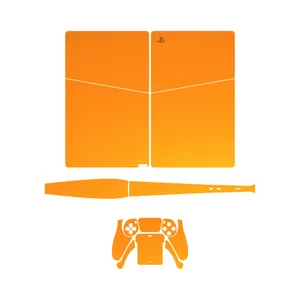 برچسب کنسول و دسته بازی PS5 Slim Digital Edition ماهوت مدل Matte Orange