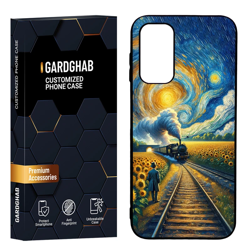 کاور گارد قاب مدل دور ژله ای هنری مناسب برای گوشی موبایل سامسونگ Galaxy A14