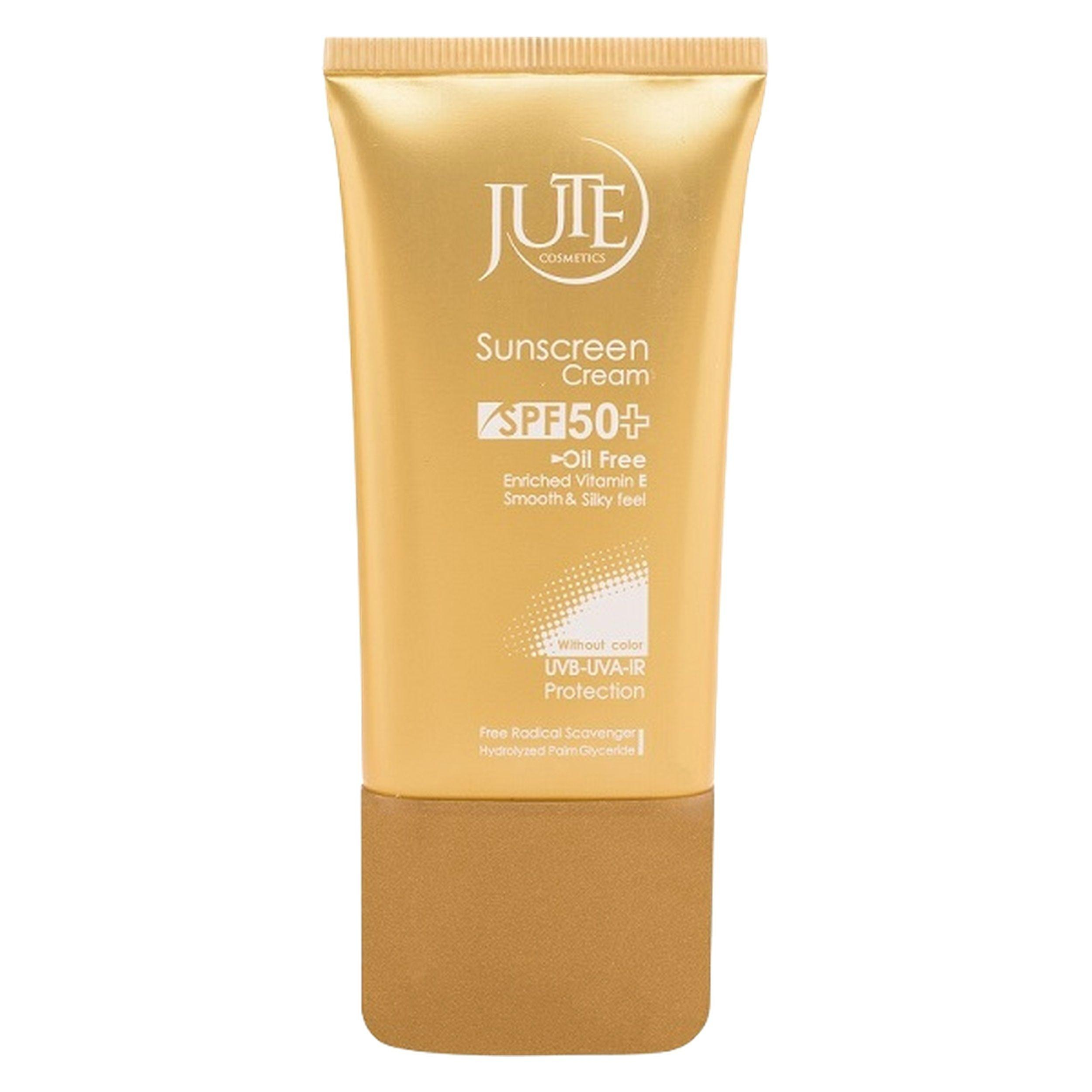 کرم ضد آفتاب بی‌رنگ ژوت، SPF 50، مدل smooth silky feel، مناسب پوست‌های چرب حجم 40 میلی‌لیتر، محافظت‌کننده در برابر اشعه‌های UVA و UVB، دارای فرمولاسیون فاقد چربی، با ماندگاری 2 ساعته