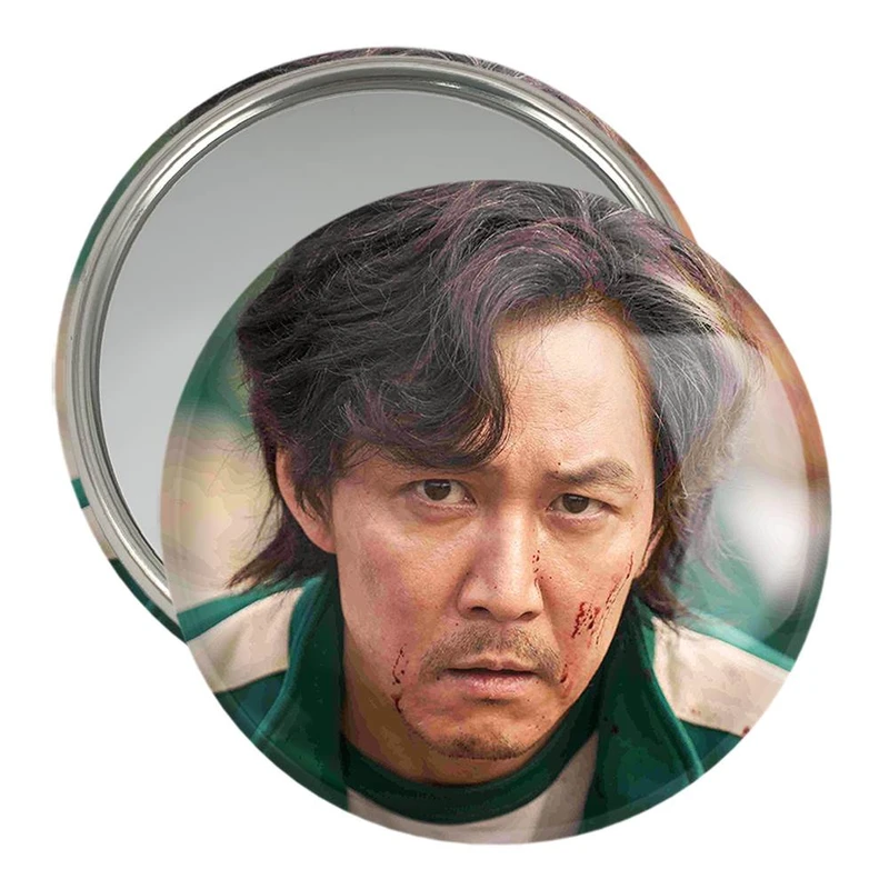 آینه جیبی خندالو مدل سونگ گی هون بازی مرکب Squid Game  کد 10818