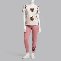 ست تی شرت آستین کوتاه و شلوار زنانه مادر مدل Rebecca