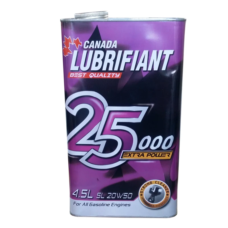 عکس شماره 3 : روغن موتور لوبریفنت کانادا مدل 25000 20w50 sl حجم 4.5 لیتر
