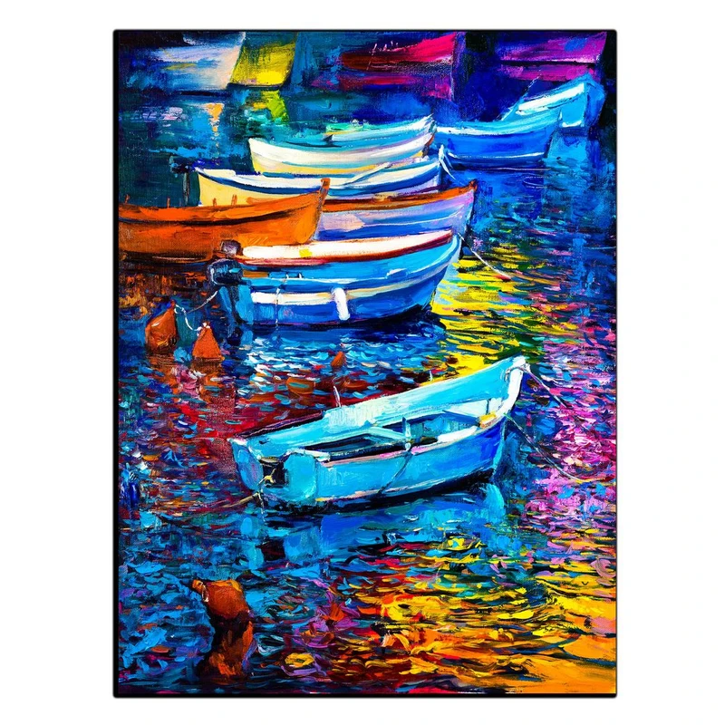 تابلو شاسی بکلیت طرح نقاشی رنگ روغن مدل SH-11203