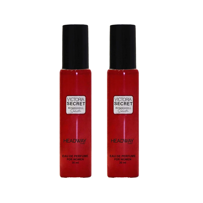 عطر جیبی زنانه هدوی استوری مدل ویکتوریا سکرت بامبشل سداکشن حجم 30 میلی لیتر مجموعه 2 عددی