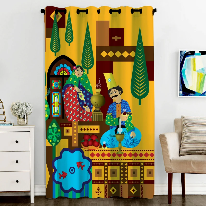 پرده مدل C6-50011 ارتفاع 270x140 سانتی‌متر