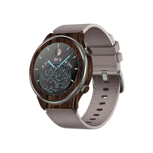 MAHOOT Dark-Walnut-Wood Cover Sticker for Huawei Watch GT 2 Pro Smartwatch