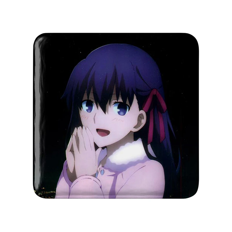 مگنت خندالو طرح ساکورا انیمه فیت استی نایت Fate Stay Night  مدل مربعی کد 22762