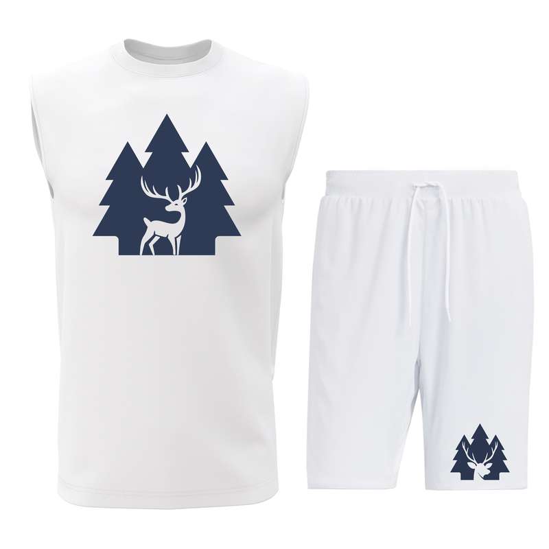 ست تاپ و شلوارک مردانه مدل D038W