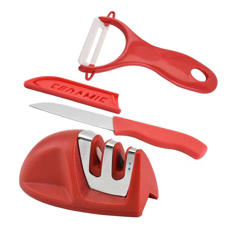 ست چاقو و پوست کن و چاقو تیز کن کد 1 ست چاقو و پوست کن و چاقو تیز کن کد 1