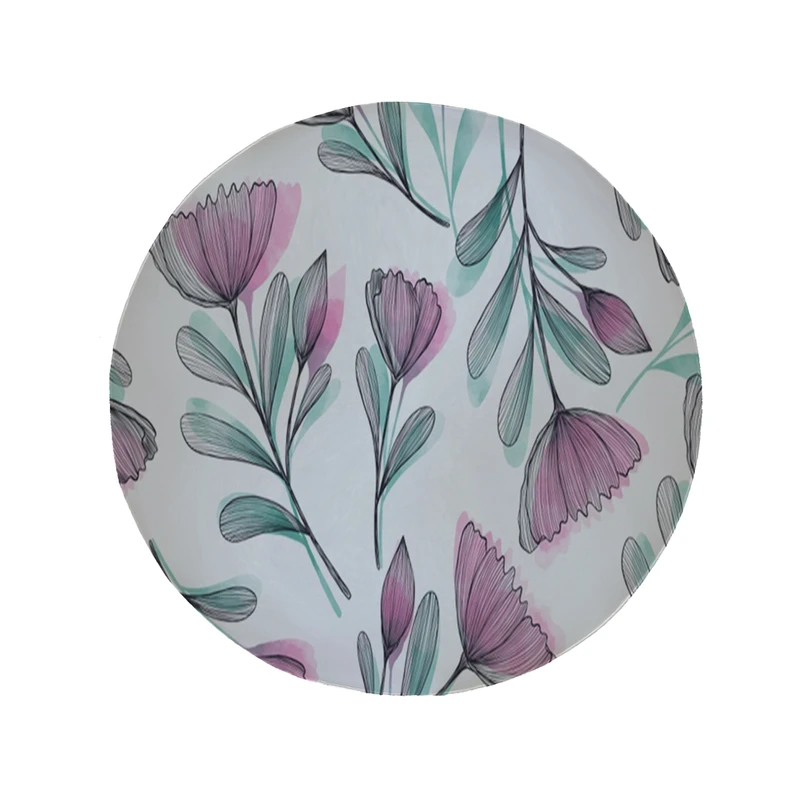 پادری مدل دایره طرح گل کد 8019 سایز 90 × 90 سانتی متر 