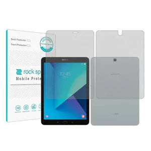 Rockspace model HyMTT screen protector suitable for Samsung Galaxy Tab S3 9.7 tablet along with tablet back protector