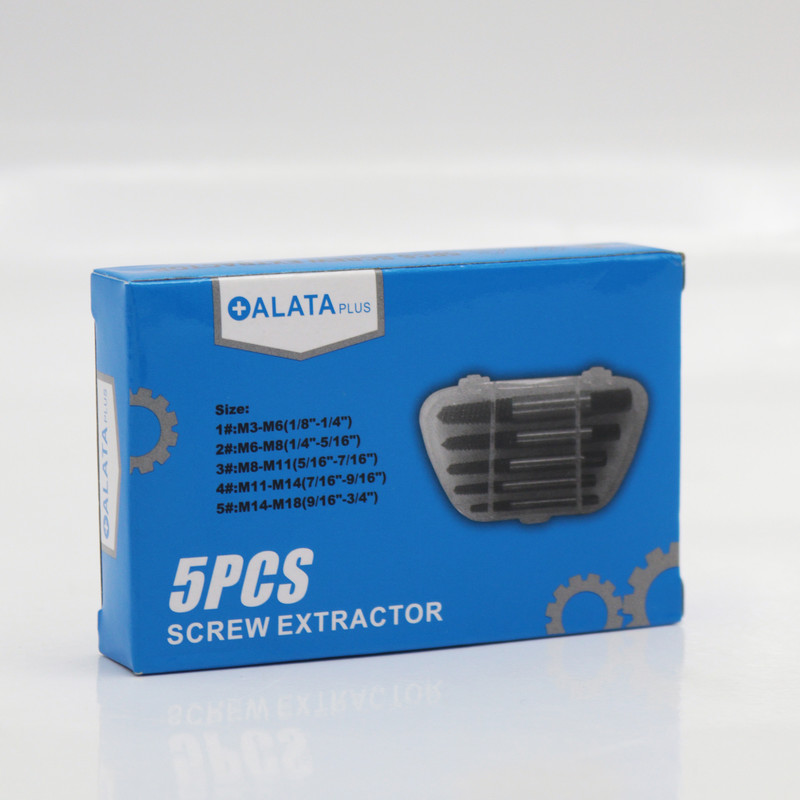 مته قلاویز چپ گرد آلاتا مدل YP-M3-M18 مجموعه 5 عددی