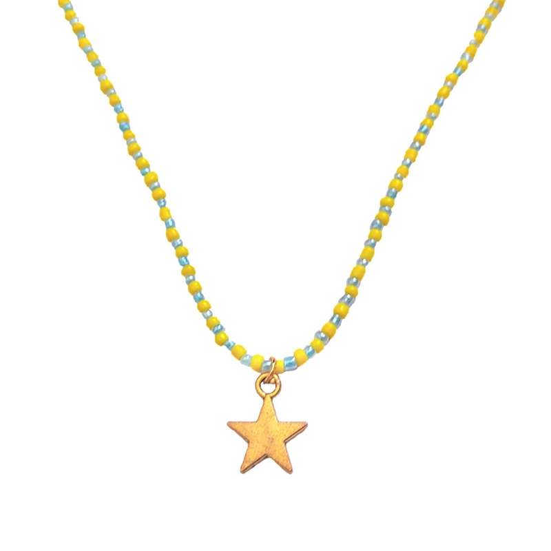 گردنبند دخترانه مدل ستاره بهاری 002 گردنبند دخترانه مدل ستاره بهاری 002