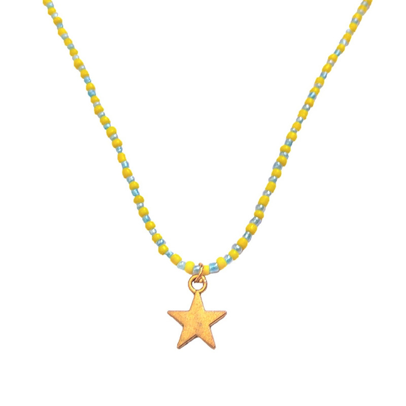 گردنبند دخترانه مدل ستاره بهاری 002 گردنبند دخترانه مدل ستاره بهاری 002