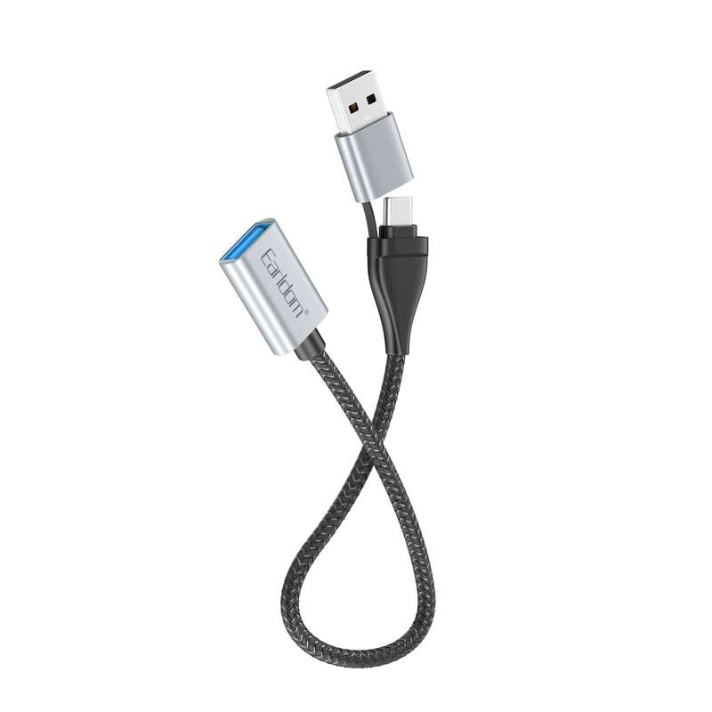 مبدل OTG USB به USB-C / USB ارلدام مدل 2IN1 OT83 مبدل OTG USB به USB-C / USB ارلدام مدل 2IN1 OT83