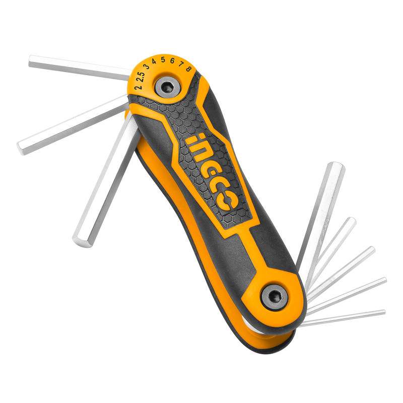 مجموعه 8 عددی آچار آلن شش گوش اینکو مدل 14081 مجموعه 8 عددی آچار آلن شش گوش اینکو مدل 14081