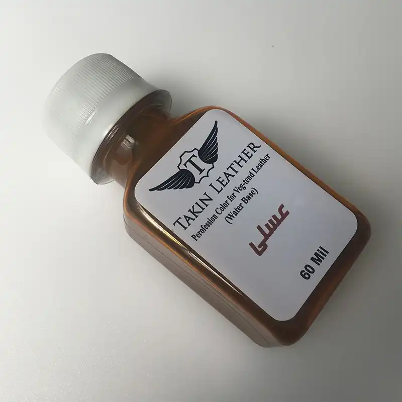 رنگ رویه چرم عسلی تکین مدل حکاکی حجم 60 میلی لیتر