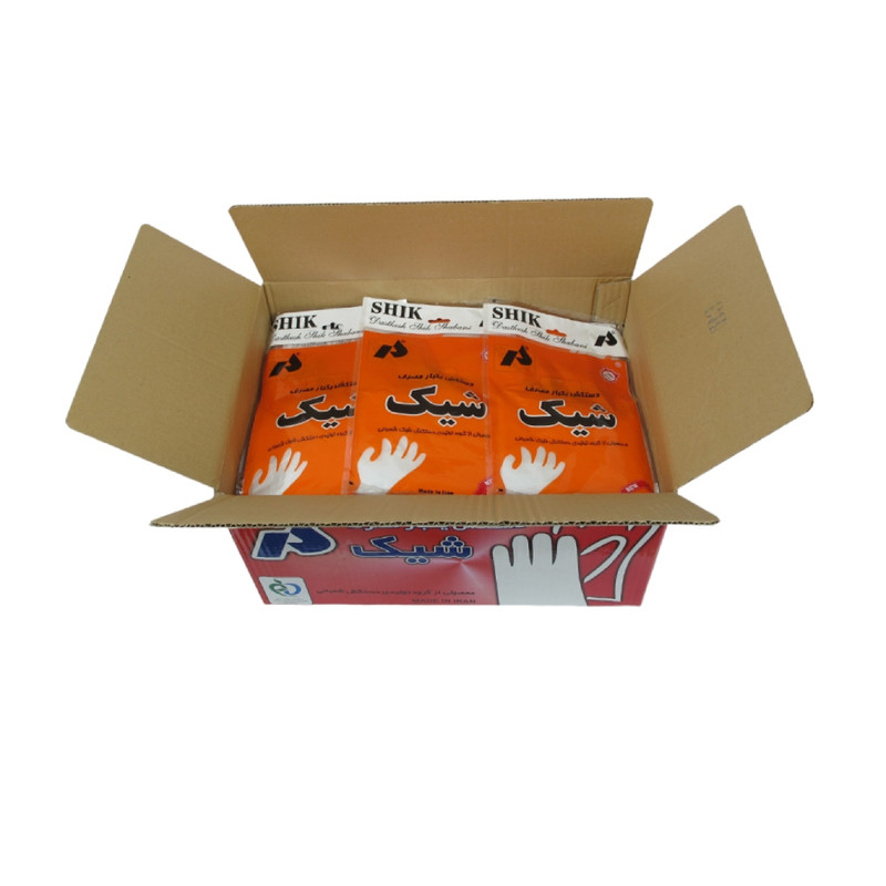 دستکش یکبار مصرف شیک مدل C100 صد بسته 100 عددی