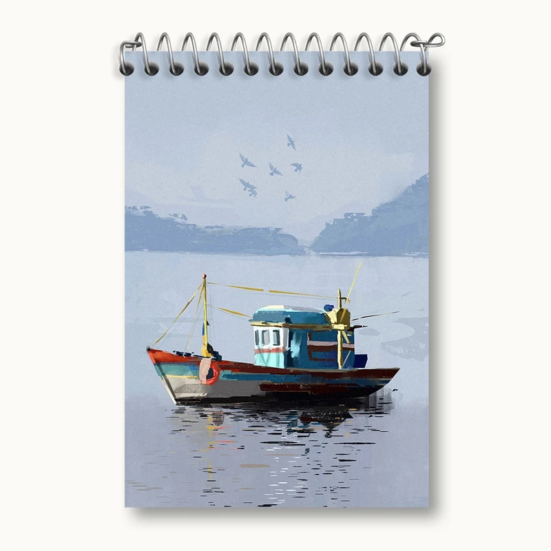 دفتر یادداشت 50 برگ خندالو مدل قایق کد F566