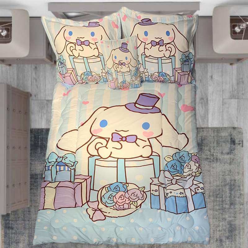 سرویس خواب مدل Cinnamoroll کد 01 یک نفره 5 تکه