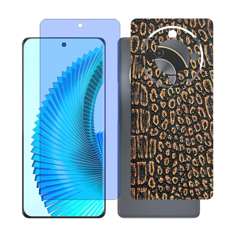 محافظ صفحه نمایش آنتی بلو گلس مدل Together مناسب برای گوشی موبایل آنر X9b به همراه برچسب پوششی پشت گوشی 