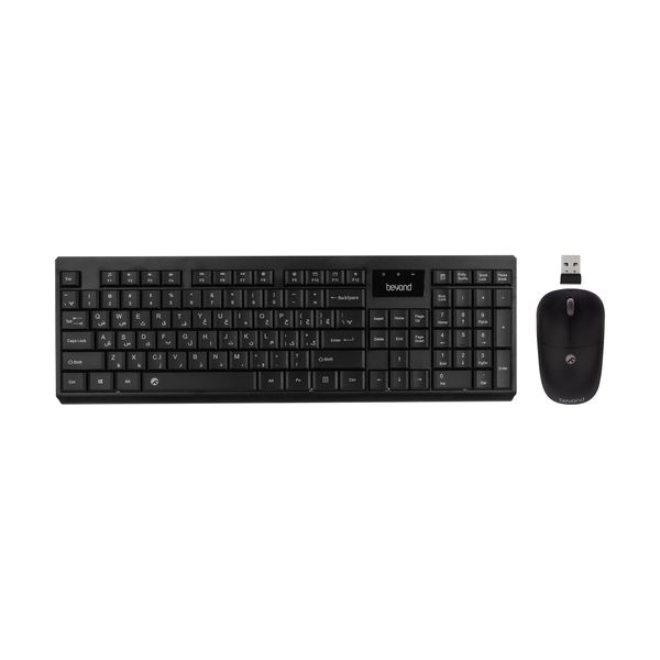 کیبورد و ماوس بی سیم بیاند مدل BMK-8105RF، سوییچ ممبران، Full-Size