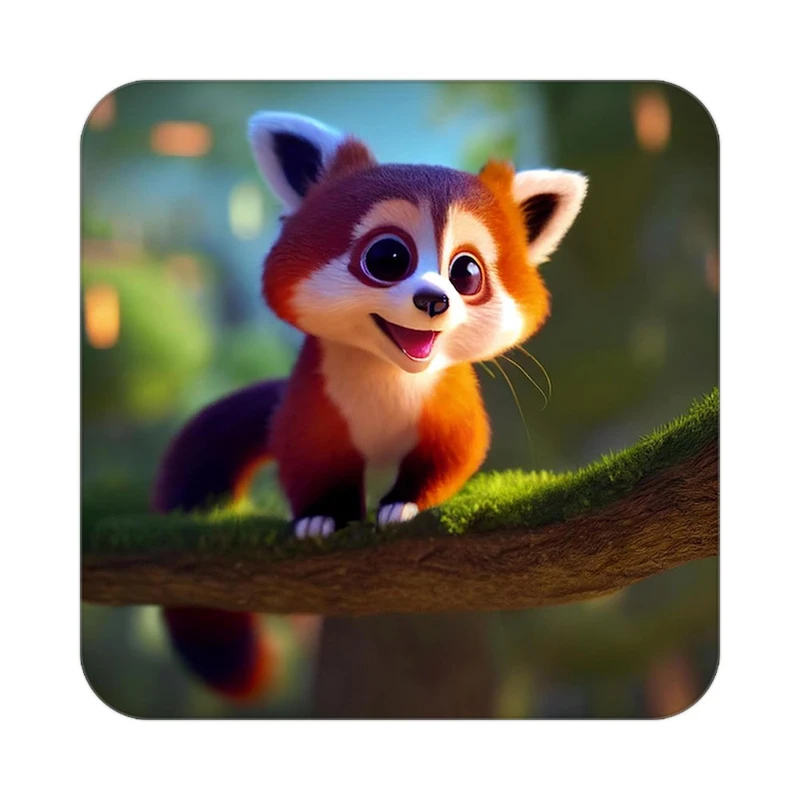 زیر لیوانی کاکتی طرح حیوانات کارتونی مدل mp27907