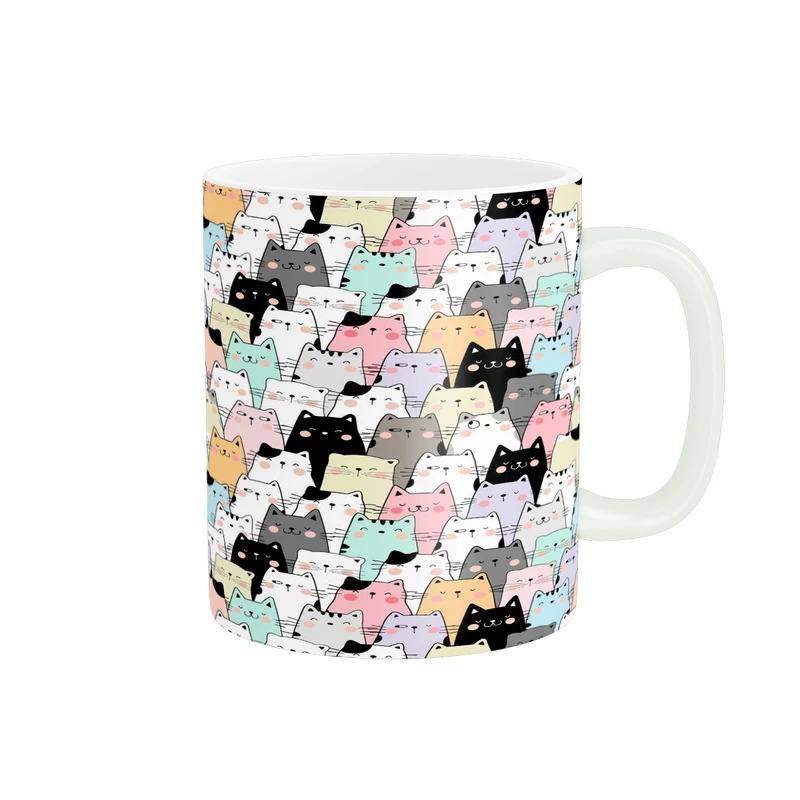 ماگ پادآفرین مدل کارتونی طرح گربه های بامزه کد p3947