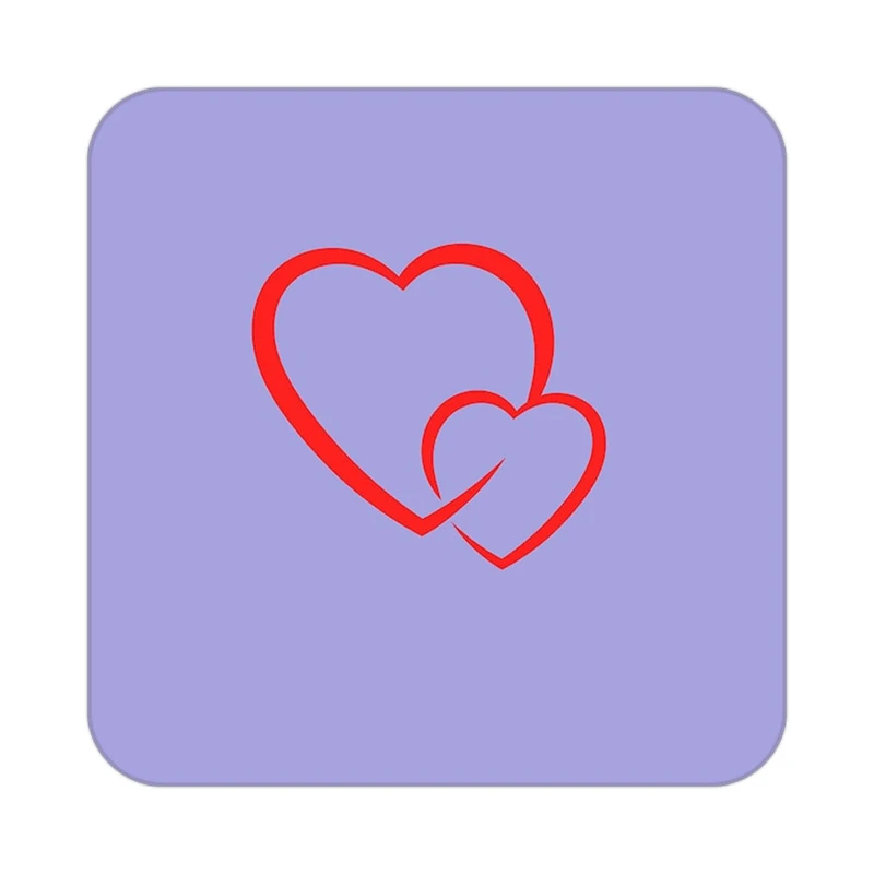 زیر لیوانی کاکتی طرح عاشقانه مدل mp38416