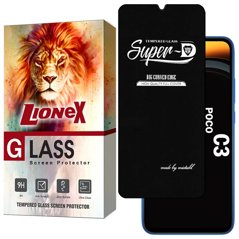 محافظ صفحه نمایش لایونکس مدل SUPERDNL مناسب برای گوشی موبایل شیائومی Poco C3