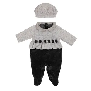 ست سرهمی و کلاه نوزادی فیورلا مدل 20504