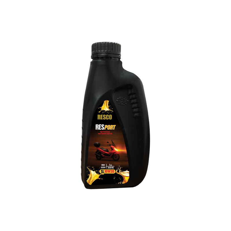 روغن موتور سیکلت نیمه سنتتیک رسکو مدل SL 10W-30 حجم 1 لیتر