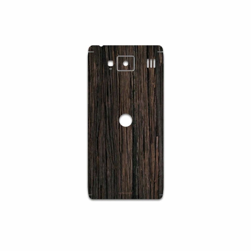 برچسب پوششی ماهوت مدل Burned Wood مناسب برای گوشی موبایل موتورولا Droid Razr HD