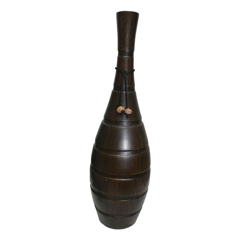 گلدان سفالی طرح چوب گردو کد Me